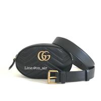 ราคา ของแท้ 100% gucci marmont belt bag สีดำขายดี (25439797548)