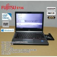 ราคา โน๊ตบุ๊คมือสอง Notebook Fujitsu E736 Celeron 3955U(2.00GHz)RAM:4GB/HDD:500GB ขนาด 13.3 นิ้ว (19952708381)