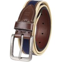 ราคา Tommy Hilfiger Men's Ribbon Inlay Belt - Fabric Belt with Single Prong Buckle จาก น้ำเข้าอเมริกา (18050528555)