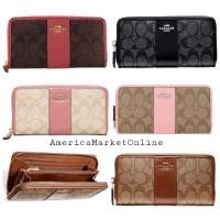ราคา กระเป๋าสตางค์ COACH/ ACCORDION ZIP WALLET IN SIGNATURE CANVAS (COACH F54630) (21963709245)