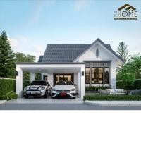 ราคา 1201 แบบบ้านสไตล์อังกฤษ หลังเล็ก ชั้นเดียว 2 ห้องนอน 2 ห้องน้ำ (27612372226)