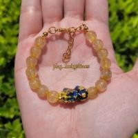 ราคา กำไลหินปี่เซียะ ไหมทอง (17595362232)