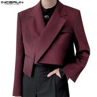 ราคา ไม่แน่นอน ผู้ชายเกาหลีลําลองไม่สม่ําเสมอ มิ้ม แขนยาวสีทึบ เสื้อสูทแฟชั่น (26767227882)