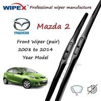 ราคา (Quality)Mazda 2 ใบปัดน้ําฝนหน้า 14+24 ชุด/คู่ สําหรับ 2008 ถึง 2014 ปี Mazda2 Car Window Wiper (แบบซิลิโคนไฮบริด)จาก wipex (24064516445)