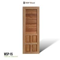 ราคา ประตูลูกฟัก+เกล็ด WSP15 ไม้สัก (27685360419)