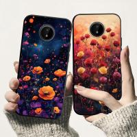 ราคา แฟชั่นสําหรับ Nokia C20 C10 C01 C12 Plus C02 กรณีพิมพ์สีดอกไม้ซิลิโคนอ่อนนุ่ม TPU กันกระแทกเคสโทรศัพท์สําหรับ Nokia C12 C12Pro C1 2nd Edition ฝาหลัง (24090806759)