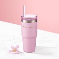 ราคา แก้ว starbucks stanley 16oz สีชมพู ของใหม่ แท้ จากช้อปไทย แถมถุงผ้าใส่แก้ว (8436625320)