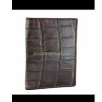 ราคา genuine crocodile skin cover pass portwallet brown (11419489648)