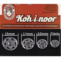ราคา กระดุมสแน๊ป กระดุมแป๊ะไฟเบอร์ Kohinoor Snap Button มี 2สี(สีดำ,สีใส) 4ขนาด(7mm,10mm,13mm,15mm) (26224987571)