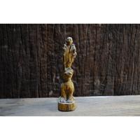 ราคา พระบูชา พระสีวลี ไม้แกะเก่า ยืนบนหัวสิงห์ จากพม่า สูง 5 นิ้ว (25730582636)