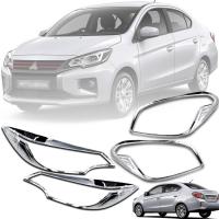 ราคา ครอบไฟหน้า + ครอบไฟท้าย รุ่น MITSUBISHI แอททราจ ATTRAGE G4 ปี 2020+ โครเมี่ยม 4 ชิ้น (13302207383)