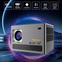 ราคา E450 โปรเจคเตอร์ แบบพกพา สําหรับโฮมเธียเตอร์ 4K HD Android 7.1 2.4G/5G 180ANSI Contrast 2000:1 Outdoor JXEA (25054435787)