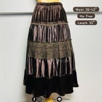 ราคา กระโปรงยาวขนมชั้นสีน้ำตาลแบรนด์ญี่ปุ่นมือสอง (24825107458)