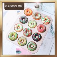 ราคา CHEFMADE กระทะแม่พิมพ์โดนัท 12 หลุมถ้วย ถาดกระทะโดนัท WK9225 (22268220539)