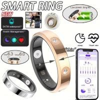 ราคา 2025 สมาร์ทแหวนผู้หญิงผู้ชายแคบสุด 6.3 มม. Heart Rate สุขภาพการวัดความเครียด IP68 กันน้ําแฟชั่นแหวนกีฬา (27291070061)