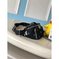 ราคา LOUIS VUITTON/LOUIS VUITTON RUSH Bumbag Presbyopia Full Print Silver Metal Parts Blason Denim กระเป๋าคาดเอวผู้ชายกระเป๋ายุคกลาง M13961 (55550255395)