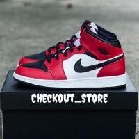 ราคา Nike Air Jordan 1 Mid “Chicago Black Toe” (9473788084)