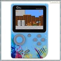 ราคา [ZOBM] G5S 2.4 นิ้วคอนโซลวิดีโอเกมมินิแบบพกพาทีวีเครื่องเล่นเกมมือถือ 500 เกมในตัวเอาต์พุต AV รองรับสําหรับ 2 ผู้เล่นสีฟ้า (26791616705)