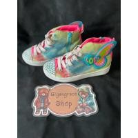 ราคา รองเท้าเด็ก รองเท้าผ้าใบหุ้มข้อ มีไฟ ของเด็กมือสอง แบรนด์ Skechers ของแท้ ✨% ความยาวเท้าด้านใน 21 ซม. สภาพ 90% (29887898078)