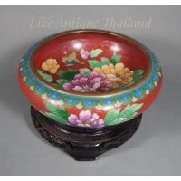 ราคา ถ้วยจีนทองเหลืองถมปัดเก่าJingfa Cloisonne (14949536030)