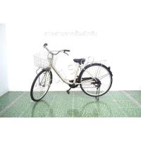 ราคา จักรยานแม่บ้านญี่ปุ่น - ล้อ 26 นิ้ว - เกียร์ 6 สปีด - สีครีม [จักรยานมือสอง] (43861283038)