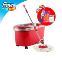 ราคา โพลี-ไบรท์ ม็อบถังปั่นดูอัล ทอร์นาโด แถมฟรีผ้ารีฟิล 3 ชิ้น ถุงมือ และเเปรงขัดโถ QzJI (8895816791)