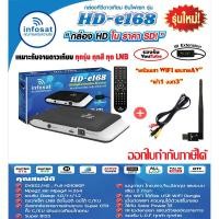 ราคา Mastersat ชุดกล่องดาวเทียม infosat รุ่น HD-e168 + เสา WIFI พร้อมสายAV เข้า1 ออก3 (สีดำ) ดู ดาวเทียม (4897359704)