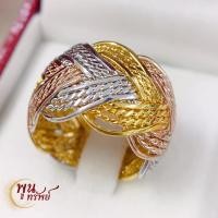 ราคา ส่งฟรี เเหวนเปียเกลียวทอง 3 กษัตริย์ เครื่องประดับไทย พูนทรัพย์ มีใบรับประกัน RG585000 (22361447820)