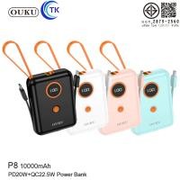ราคา มี มอก. OUKU รุ่น P8 Powerbank แบตเตอรี่สำรอง 10000mAh Fast Charging PD20W+QC22.5W ของแท้ รับประกัน พร้อมสายชาร์จในตัว (23380591716)