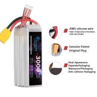 ราคา 1 E11 / 2Pcs 6S Lipo แบตเตอรี่ 3000Mah Racing 45C 22.2V Xt60 เสียบ Deans T Xt90 (26711686503)