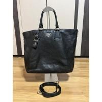 ราคา กระเป๋า PRADA Vitello Phenix Silver Zippy Shopping Bag Nero แท้ %(used) (13099452499)