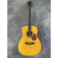 ราคา กีต้าร์โปร่งสีเหลือง Hollow Solid Spruce top ebony fingerboard 20 frets การประกันคุณภาพ (25741172639)