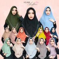 ราคา ผ้าคลุมสวมสำเร็จ ฮิญาบมุสลิม หน้านิ่มทรงสวย ผ้าชีฟองสองชั้นแต่งเพขรรีด สินค้านำเข้า HM01วาริสมุสลิม (29409464894)