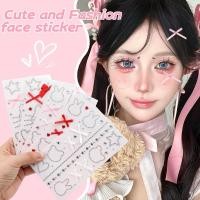 ราคา 1/2sheepes Rhinestone Cat Rabbit Bow Makeup Stickers - สติกเกอร์รอยสักชั่วคราว - Glitter Hollow Love Star Face Patch - Self กาวอะคริลิค StickerDIY Body Art Decals (24241678922)