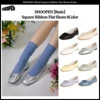 ราคา Shoopen [Basic] รองเท้าส้นแบน Square Ribbon 8Color (29004954827)
