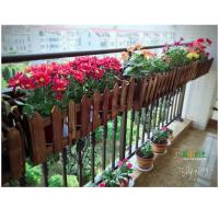 ราคา ราวระเบียงแขวนกระถางดอกไม้แขวนเข็มขัดตะขอแขวนผนังสี่เหลี่ยมรั้วประเภทป้องกันการกัดกร่อนไม้กล่องดอกไม้กลางแจ้ง (27593046207)