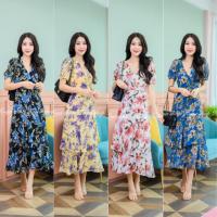 ราคา K274-5 เดรสอกไคว้ชายกระโปรงระบาย ผ้าชีฟอง งานป้าย Koya shop{มีโค้ทส่วนลด ทักมาถามนะคะ} (7991790884)