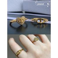 ราคา ,, ของแท้ 100% ของแท้ใหม่ DIOR CD ตัวอักษร / แหวนแฟชั่นหัวใจ (25390410427)