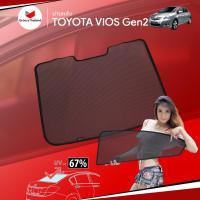 ราคา ม่านบังแดดหลังรถ Groovy Thailand ม่านหลัง TOYOTA VIOS Gen2 R-row (1 pcs) (2261103839)