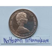 ราคา หมู่เกาะบริติชเวอร์จิน 5 Cents ปี 1975 นิกเกิลขัดเงา (24656701304)