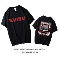 ราคา พร้อมส่งใหม่ Cy _ EVISU อินเทรนด ์ God Of Fortune เสื ้ อยืดแขนสั ้ นสําหรับชายหลวมฮิปฮอปอเนกประสงค ์ ครึ ่ งแขนหญิง (27176128329)