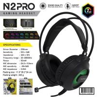 ราคา NUBWO N2 PRO HEADSET GAMING หูฟังเกมมิ่ง Stereo เสียงดี ไฟ LED 7 Color 1 USB/1 Jack (28058046334)