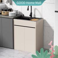 ราคา ตู้ซิงค์ล้างจาน สแตนเลสร่องเดี่ยว พร้อมตู้ครัวก๊อกน้ำ อ่างล้างจาน (29685135262)