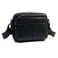 ราคา Chinatown Leather กระเป๋าสะพายหนังแท้ทรงซิปดำแนวนอน (748857137)