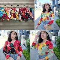 ราคา อก42เสื้อทรงป้าย️ลายดิออร์​ ลายหรูหรามากจริงๆค่ะ ลายแนวแบรนด์ดังอย่างดิออร์ พิมพ์ลายดอกไม้ใหญ่ช (1974950408)