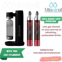 ราคา Soda Maker BLACK + 2 CO2 Cylinder Cafe Sparkling Juice Machine Refillable CO2 Gas Carbonated Beverage F&B Soda (42301966184)