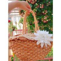 ราคา กระเป๋าJayro white สานด้วยผักตบชวา แต่งลูกไม้น่ารัก (475309284)