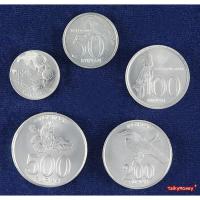 ราคา เหรียญชุด 6 เหรียญ อินโดนีเซีย Indonesia ปี 1999-2003 รุ่นนก 25-1000 รูเปียะ นิกเกิ้ล อลูมิเนียม ใหม่เอี่ยม 100% UNC (3742310248)