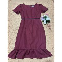 ราคา เดรสทำงานสีแดงเลือดหมูงานป้ายP&Nสาวไซส์M (40050224705)