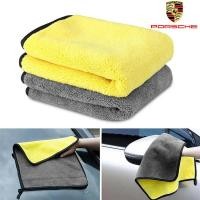 ราคา PORSCHE 911 718 PANAMERA CAYENNE MACAN TAYCAN 911 Carrera GTS ผ้าเช็ดรถไมโครไฟเบอร์หนาสองด้าน (43757145934)